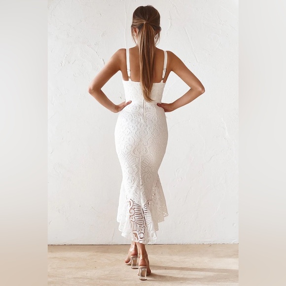 Jaus Liana MIDI Dress, white, size 2XL (size 12) - Picture 7 of 8